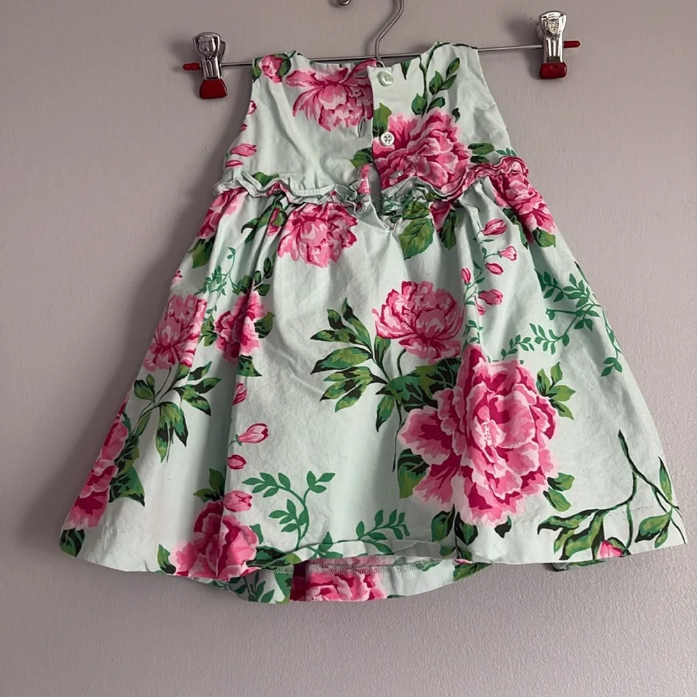 GYMBOREE FLORAL DRESS, 9-12 months